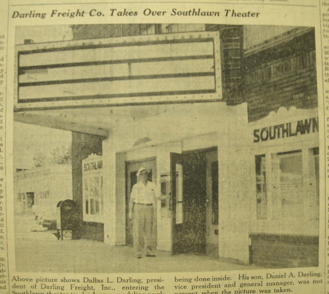 old photo from cinema treasures Southlawn Theater, Wyoming